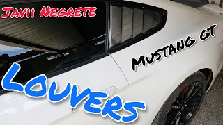 Rejillas (LOUVERS) En Ventanillas Al Mustang GT | Javii Negrete
