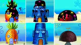 ALL Spongebob's Houses Vs Digital Circus Kaufmo Animation