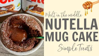 How to make a Nutella Mug Cake! Recipe #shorts