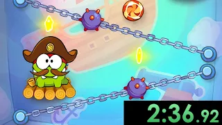 I speedrun feeding candy to a lovable monster in Cut The Rope: Time Travel