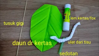 Membuat Ulat 3D dari tisu