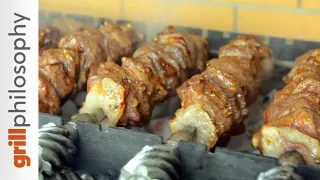 Mutton grill spit-roast with pomegranate juice | Grill philosophy