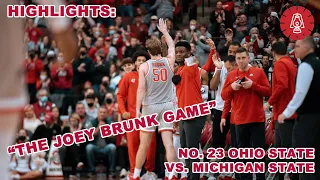 Highlights | "The Joey Brunk Game" - No. 23 Ohio State downs Michigan State 80-69