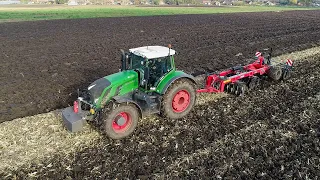 Fendt 933 Vario + Quivogne APFL szupernehéz tárcsa | Lap Ø 810 mm