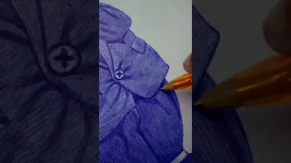 Ball pen drawing #short #youtube_shorts #drawing #art #ballpendrawing #penart #draw