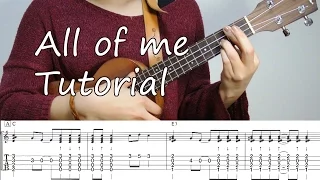 All of me - ukulele jazz tutorial