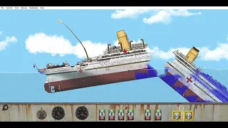 Britannic sinks like Titanic remade (floating sandbox)