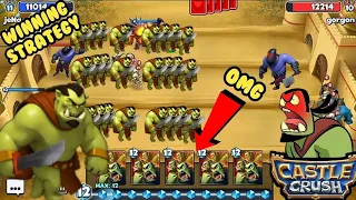 6 Orc's Horde Card's 🔥 Winning Strategy! Castle Crush : Rush Battle