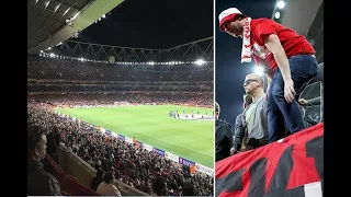 Cologne fans take over Emirates with 'up to 10,000 German fans' taking over Arsenal's Clock End stan