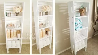 3 LEVEL WOODEN STORAGE UNIT AND ORGANIZER | INEXPENSIVE DIY | GREAT FOR CONDENSING STORAGE SPACE