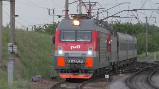ЭП1М-643/ЭП20-049 с поездом №173 Евпатория - Москва