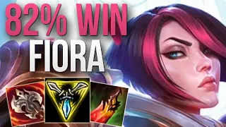 CHALLENGER 82% WIN RATE FIORA GAMEPLAY! | CHALLENGER FIORA TOP GAMEPLAY | Patch 10.7 S10