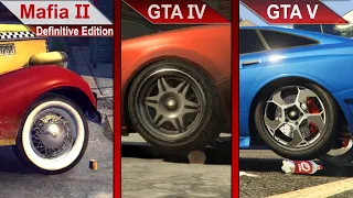 ATTENTION TO DETAILS | Mafia II: Definitive Edition vs. GTA IV vs. GTA V | PC | ULTRA