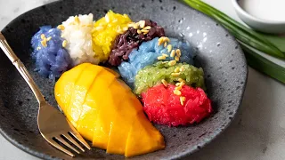 Thai Mango Sticky Rice…rainbow style!