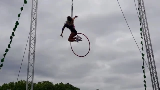 Harley Quinn aerial hoop performer for hire