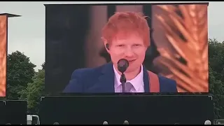 Ed Sheeran in Platinum Jubilee Pageant