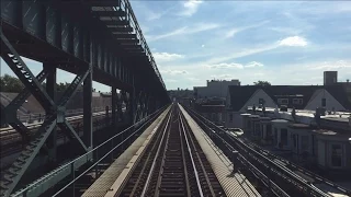 NYC Subway HD 60fps: R62A 7 Express & Local Train Railfan Window Roundtrips (6/24/15)