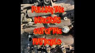 FIAT DOBLO REMOVING THE INJECTORS!!