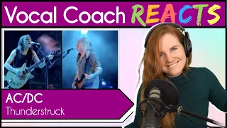 Vocal Coach reacts to AC/DC - Thunderstruck (Brian Johnson Live)