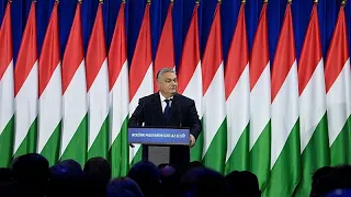 Orbán addresses Hungary in first appearance since country's president quit in a scandal