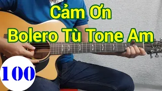 #100 Cảm Ơn | Bolero Tù | Hướng dẫn đệm hát tone Am | Guitar Cấp Tốc