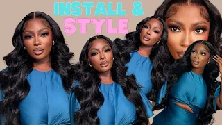 WATCH ME INSTALL AND STYLE THIS HD LACE FRONT WIG | CUTTING LAYERS | BABY HAIRS | FT ALI PEARL HAIR