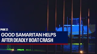 Good Samaritan helps after deadly boat crash in St. Pete