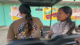 Texas trip- Driving golf cart