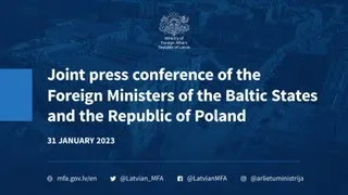 Joint press conference of the Foreign Ministers of the Baltic states and the Republic of Poland