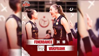 VakıfBank ComeBack 24-19 | Fenerbahçe  Opet 🆚 VakıfBank | Zehra Gunes 3 Block | Women`s Volley 2022