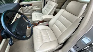 Driving the 1990 Mercedes-Benz 420SEL One owner 8k miles Original Tires !!! 6/26/23