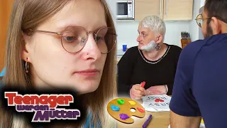 Vorbereitung auf das Kind👶🏻 Julia, Iraj & Simone bemalen Babylätzchen🎨| Teenager werden Mütter | ATV