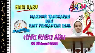 MAZMUR TANGGAPAN HARI RABU ABU, 22 FEBRUARI 2023 (EDISI BARU)