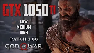 God of War | Patch 1.08 | GTX 1050 Ti + I5 10400f | 1080p All Settings Test