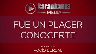 Karaokanta - Rocío Dúrcal - Fue un placer conocerte