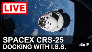 SpaceX/CRS-25 Cargo Dragon - Docking with the International Space Station