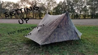 How To Set Up the Zpacks Duplex Tent