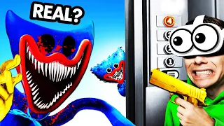 REAL vs FAKE HUGGY (VR Elevator)