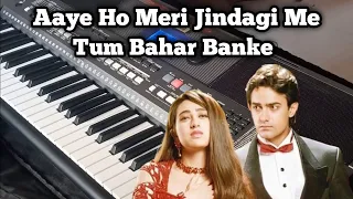 Aaye Ho Meri Jindagi Me Tum Bahar Banke Movie - Raja Hindustani #viralvideo #music #pianocover #1234