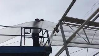 Installing Hs2 roof in greenhouse