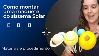 Sistema solar - Como construir uma maquete