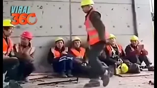 👷‍♂Obrero baila como Michael Jackson y se hace viral🕺🎶