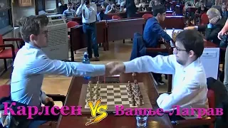 Магнус Карлсен vs. Максим Вашье-Лаграв (блиц) Английское начало с g2-g4!