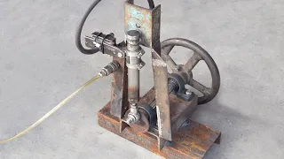 Making a Simple Compressed Air Engine using Air Compressor