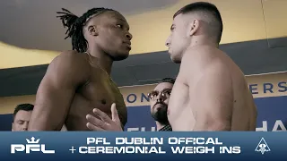 Behind the scenes at PFL Europe Official & Ceremonial Weigh-Ins