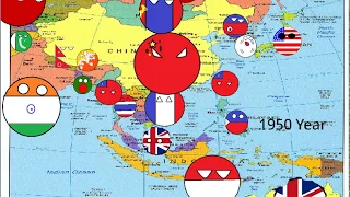 Timeline of national Flags (East Asia) in Countryballs
