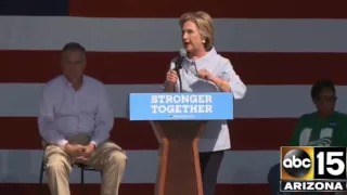 AWKWARD! Hillary Clinton appears to cough up an entire lung on stage