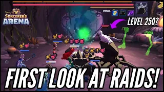 THE FIRST LOOK AT RAIDS! | Disney Sorcerer's Arena