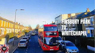 4K|London🚌Route106|Stoke Newington,Clapton,Hackney,Bethnal Green