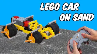 Testing my 10 LEGO Car Driving on Sand - Lego Technic